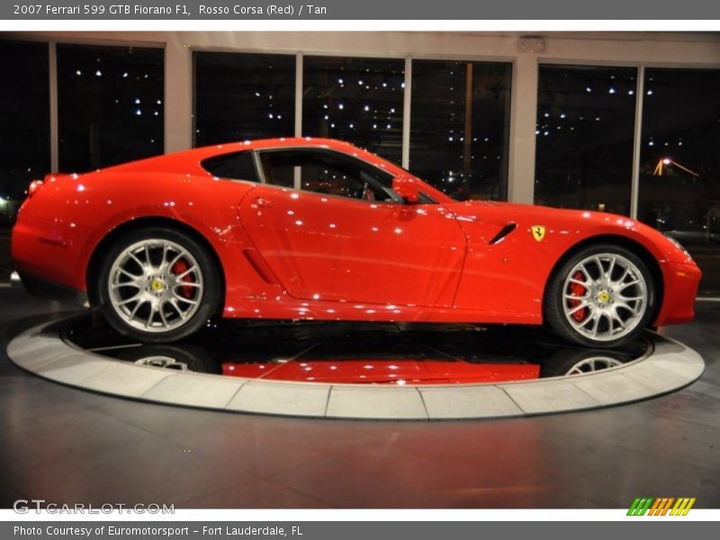 Rosso Corsa (Red) / Tan 2007 Ferrari 599 GTB Fiorano F1