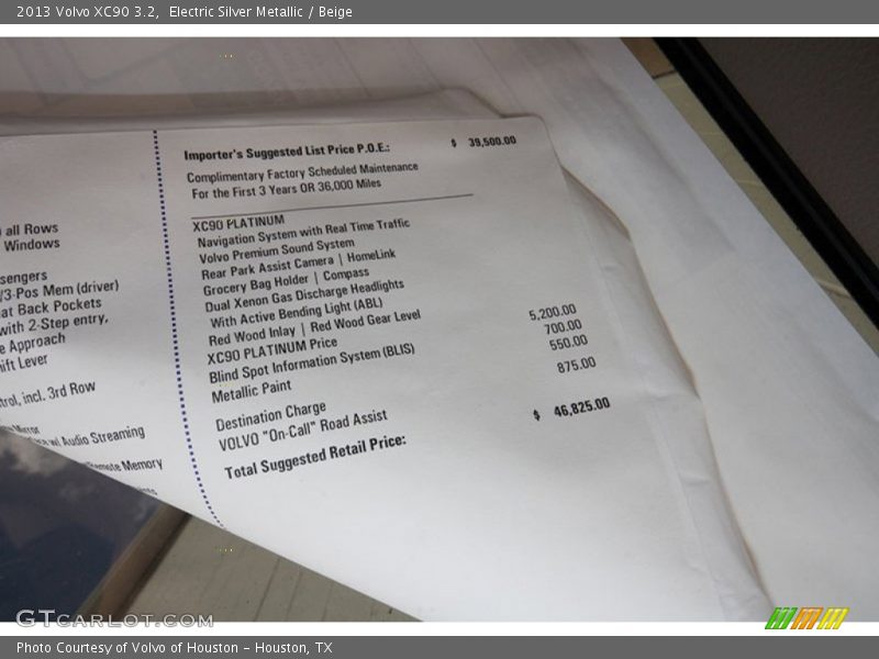Electric Silver Metallic / Beige 2013 Volvo XC90 3.2