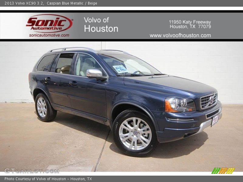 Caspian Blue Metallic / Beige 2013 Volvo XC90 3.2