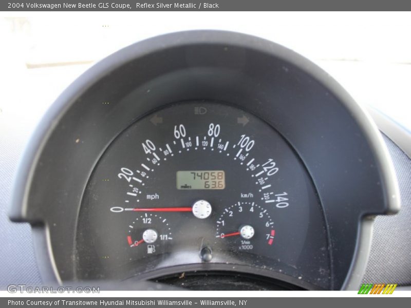 Reflex Silver Metallic / Black 2004 Volkswagen New Beetle GLS Coupe