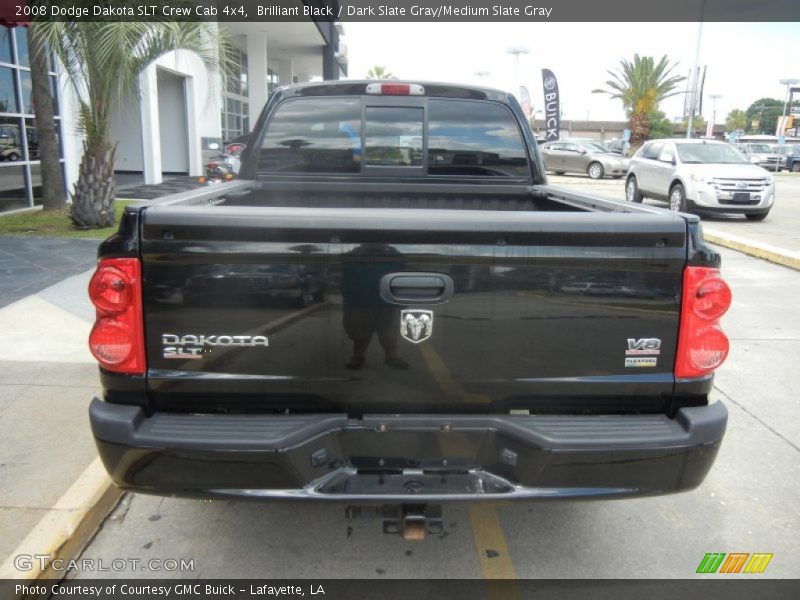 Brilliant Black / Dark Slate Gray/Medium Slate Gray 2008 Dodge Dakota SLT Crew Cab 4x4