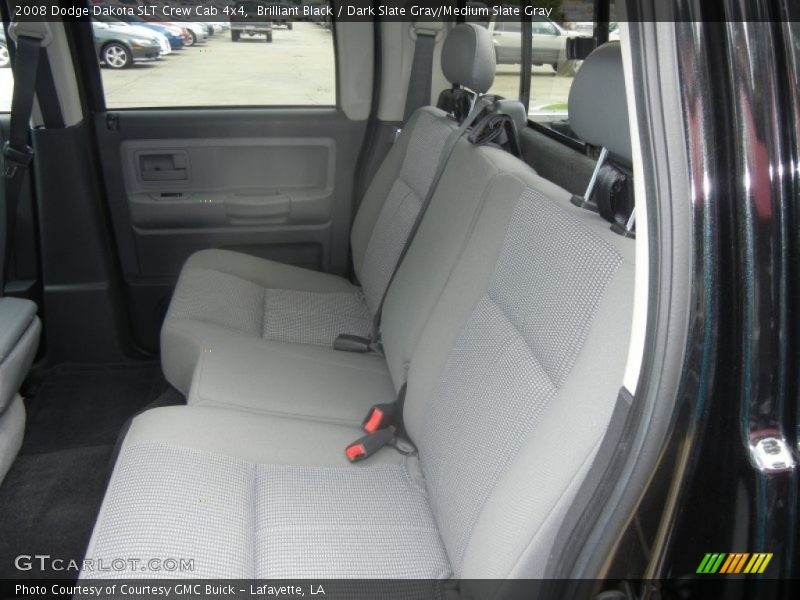 Brilliant Black / Dark Slate Gray/Medium Slate Gray 2008 Dodge Dakota SLT Crew Cab 4x4