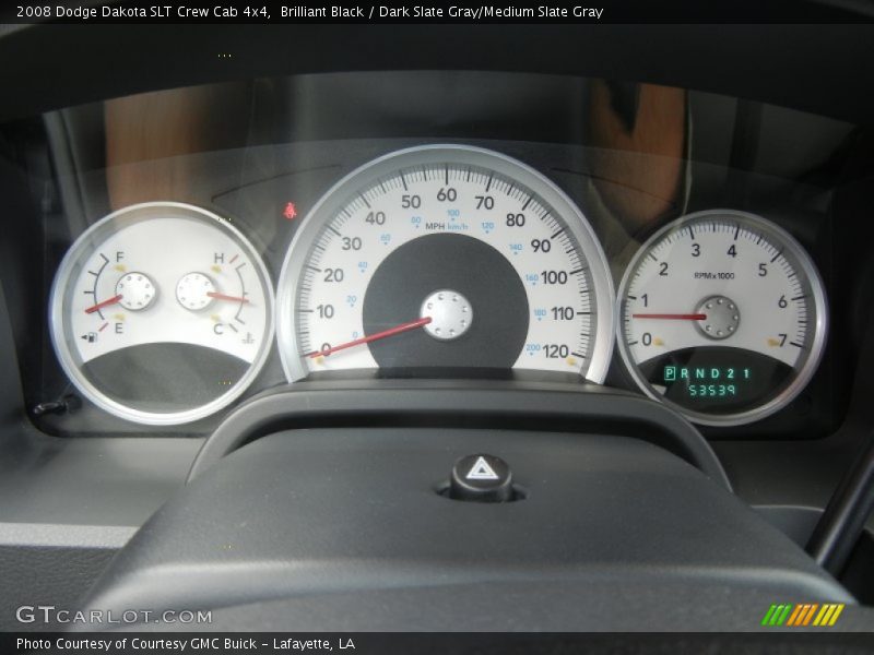 Brilliant Black / Dark Slate Gray/Medium Slate Gray 2008 Dodge Dakota SLT Crew Cab 4x4