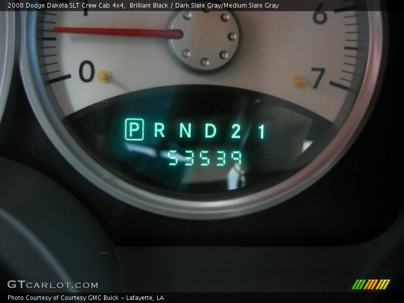 Brilliant Black / Dark Slate Gray/Medium Slate Gray 2008 Dodge Dakota SLT Crew Cab 4x4