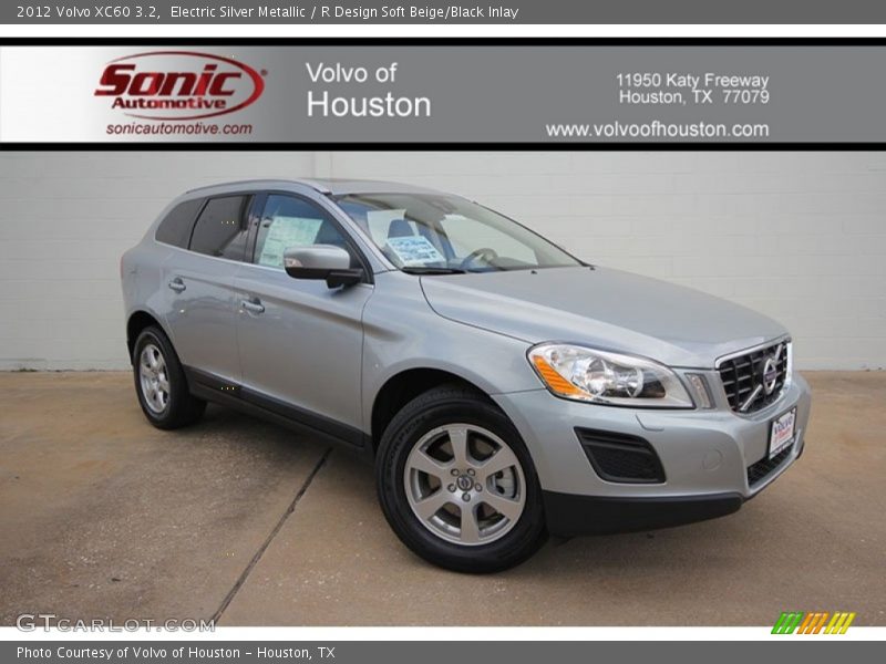 Electric Silver Metallic / R Design Soft Beige/Black Inlay 2012 Volvo XC60 3.2