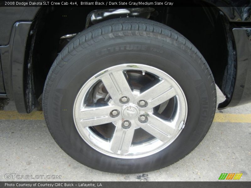 Brilliant Black / Dark Slate Gray/Medium Slate Gray 2008 Dodge Dakota SLT Crew Cab 4x4