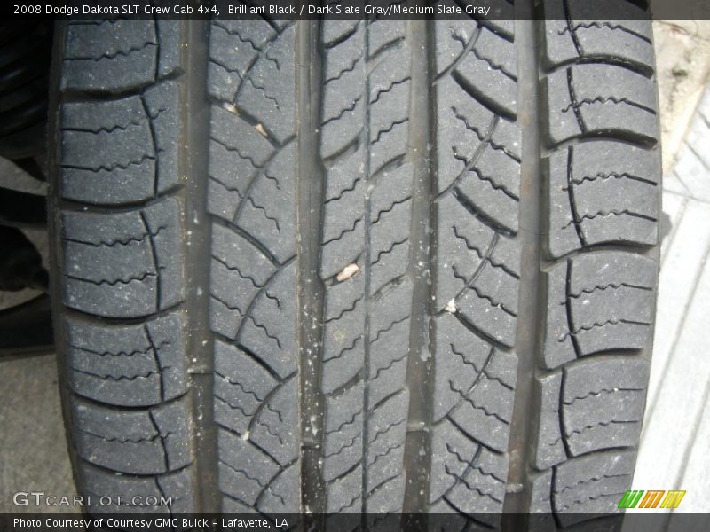 Brilliant Black / Dark Slate Gray/Medium Slate Gray 2008 Dodge Dakota SLT Crew Cab 4x4