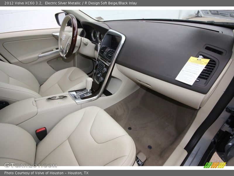Electric Silver Metallic / R Design Soft Beige/Black Inlay 2012 Volvo XC60 3.2