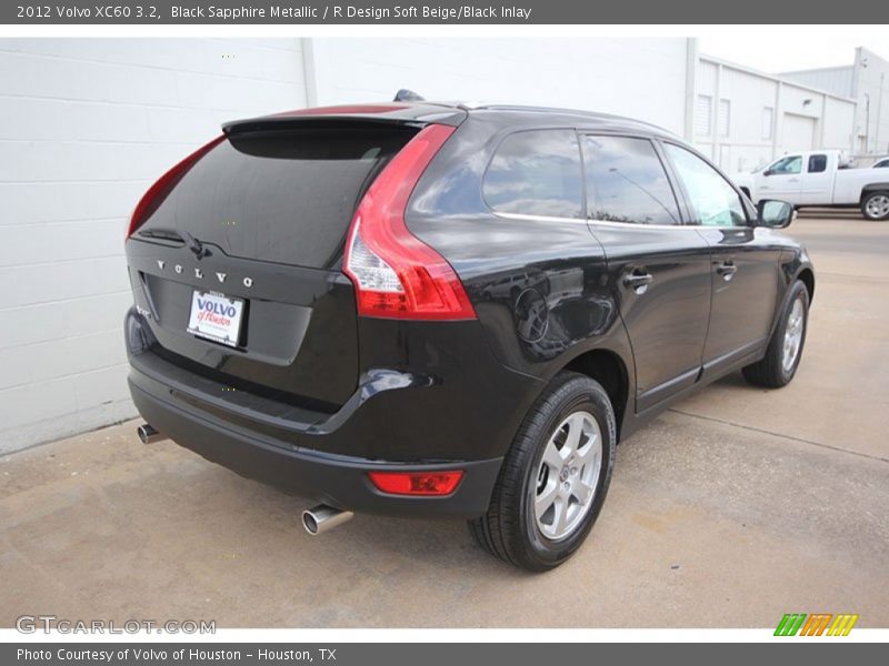 Black Sapphire Metallic / R Design Soft Beige/Black Inlay 2012 Volvo XC60 3.2