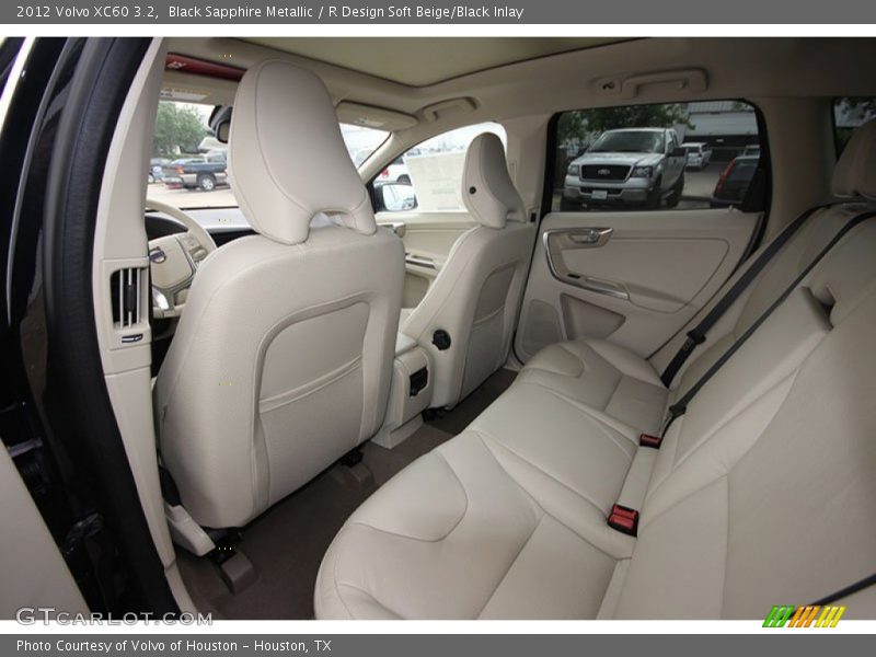 Black Sapphire Metallic / R Design Soft Beige/Black Inlay 2012 Volvo XC60 3.2
