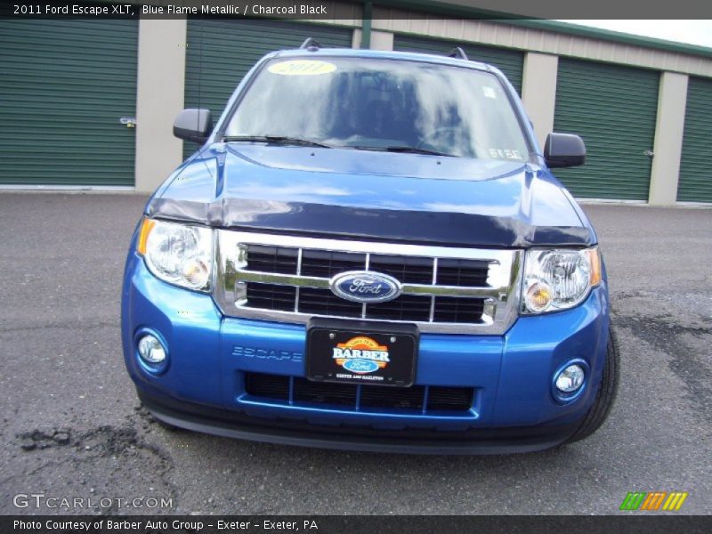 Blue Flame Metallic / Charcoal Black 2011 Ford Escape XLT