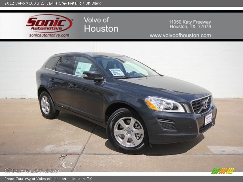 Saville Grey Metallic / Off Black 2012 Volvo XC60 3.2