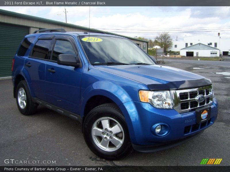 Blue Flame Metallic / Charcoal Black 2011 Ford Escape XLT