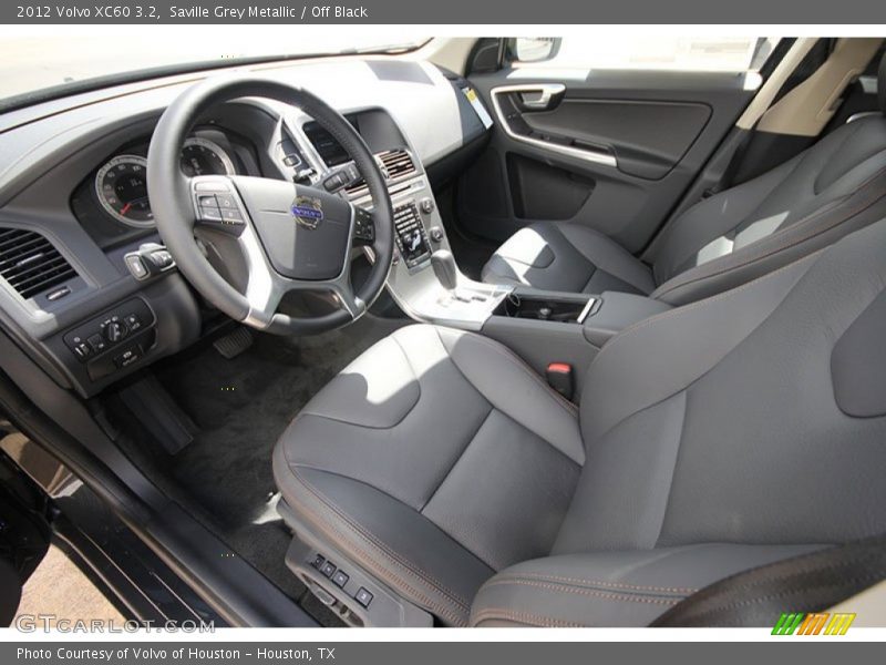 Saville Grey Metallic / Off Black 2012 Volvo XC60 3.2