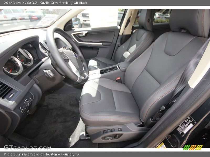 Saville Grey Metallic / Off Black 2012 Volvo XC60 3.2
