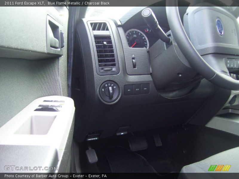 Blue Flame Metallic / Charcoal Black 2011 Ford Escape XLT