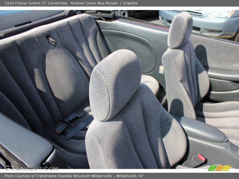 Medium Green Blue Metallic / Graphite 1999 Pontiac Sunfire GT Convertible