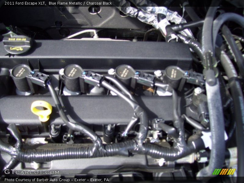 Blue Flame Metallic / Charcoal Black 2011 Ford Escape XLT