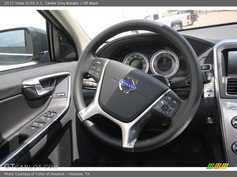 Saville Grey Metallic / Off Black 2012 Volvo XC60 3.2