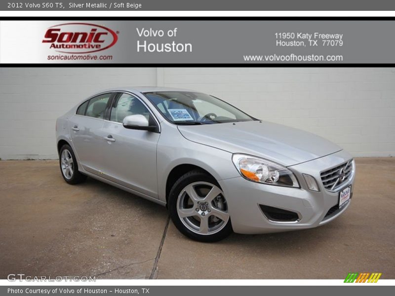 Silver Metallic / Soft Beige 2012 Volvo S60 T5