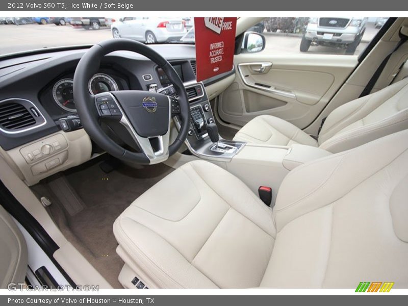 Ice White / Soft Beige 2012 Volvo S60 T5