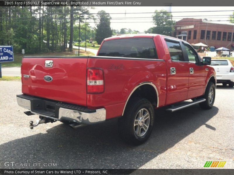 Bright Red / Medium Flint/Dark Flint Grey 2005 Ford F150 XLT SuperCrew 4x4