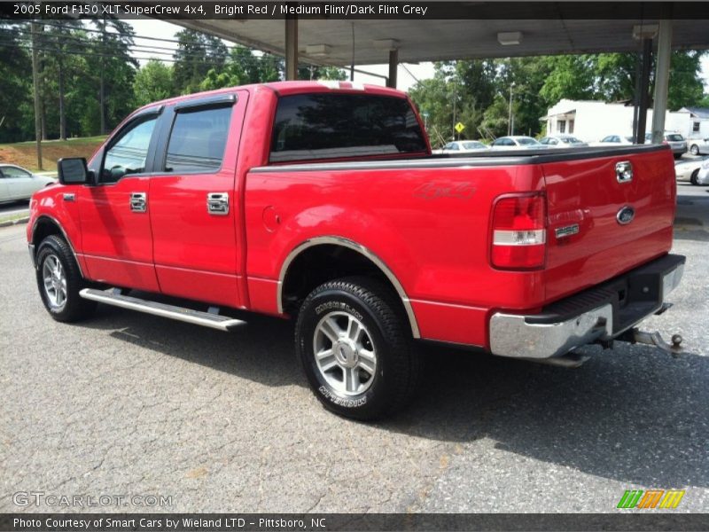 Bright Red / Medium Flint/Dark Flint Grey 2005 Ford F150 XLT SuperCrew 4x4