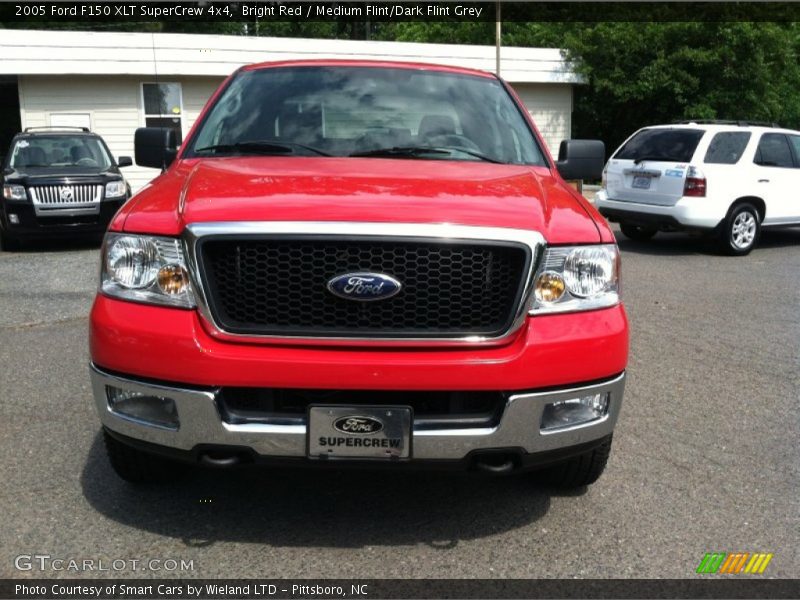 Bright Red / Medium Flint/Dark Flint Grey 2005 Ford F150 XLT SuperCrew 4x4