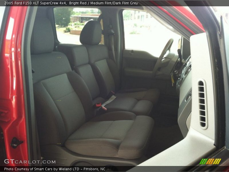Bright Red / Medium Flint/Dark Flint Grey 2005 Ford F150 XLT SuperCrew 4x4