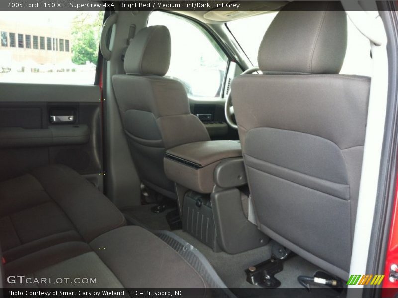 Bright Red / Medium Flint/Dark Flint Grey 2005 Ford F150 XLT SuperCrew 4x4