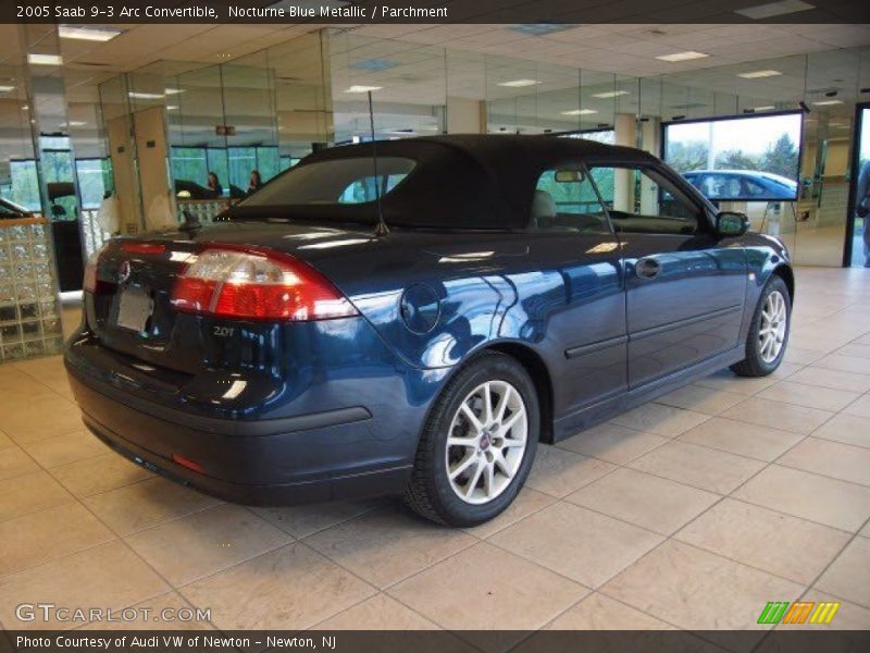 Nocturne Blue Metallic / Parchment 2005 Saab 9-3 Arc Convertible