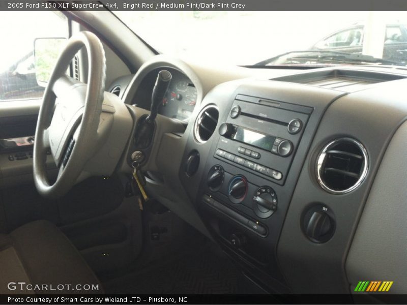 Bright Red / Medium Flint/Dark Flint Grey 2005 Ford F150 XLT SuperCrew 4x4