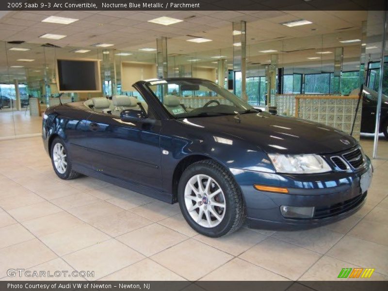 Nocturne Blue Metallic / Parchment 2005 Saab 9-3 Arc Convertible