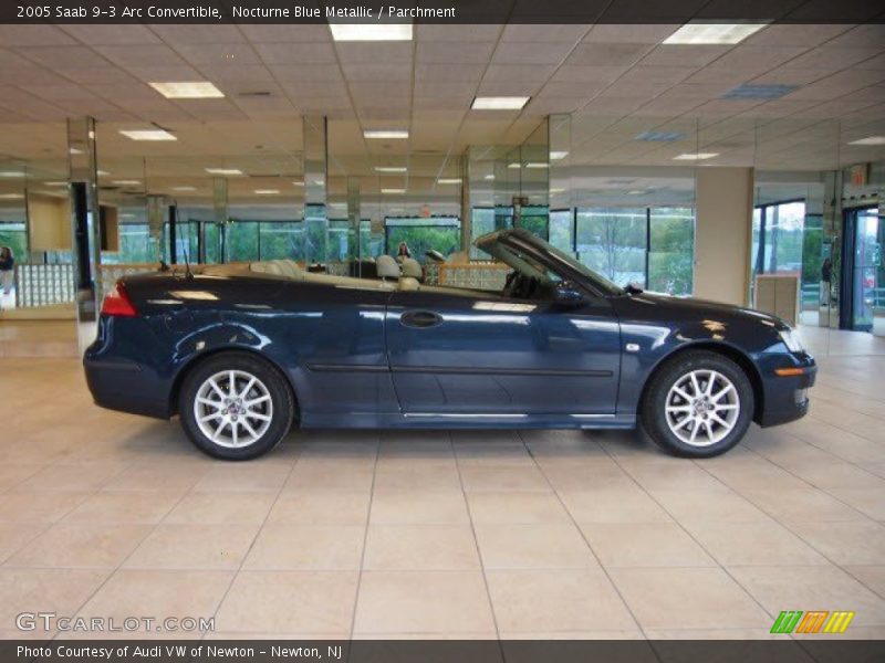 Nocturne Blue Metallic / Parchment 2005 Saab 9-3 Arc Convertible