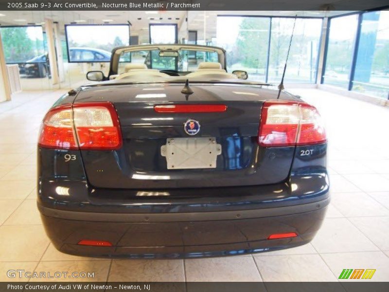 Nocturne Blue Metallic / Parchment 2005 Saab 9-3 Arc Convertible