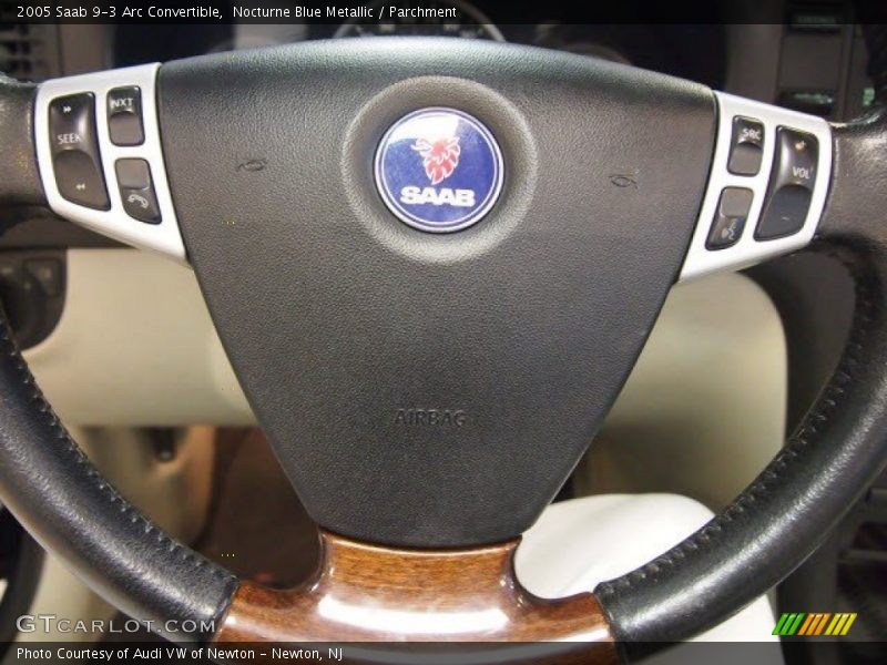 Nocturne Blue Metallic / Parchment 2005 Saab 9-3 Arc Convertible