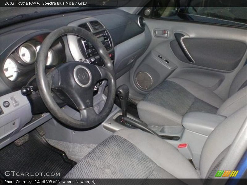 Spectra Blue Mica / Gray 2003 Toyota RAV4