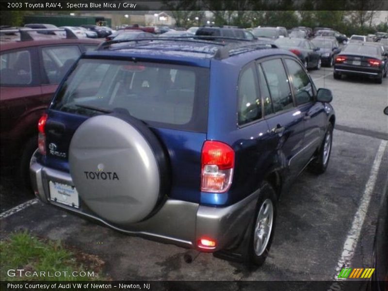 Spectra Blue Mica / Gray 2003 Toyota RAV4