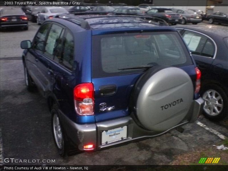 Spectra Blue Mica / Gray 2003 Toyota RAV4