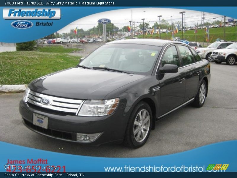 Alloy Grey Metallic / Medium Light Stone 2008 Ford Taurus SEL