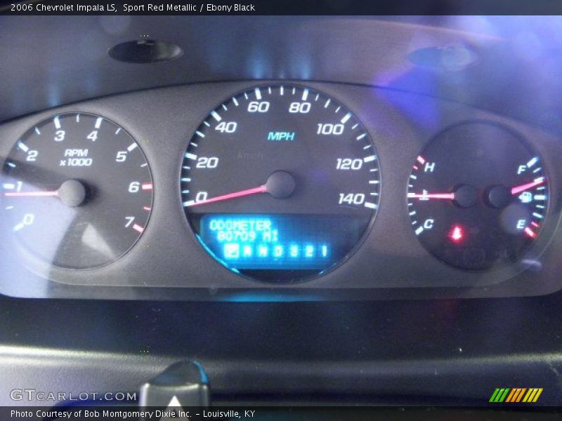 Sport Red Metallic / Ebony Black 2006 Chevrolet Impala LS
