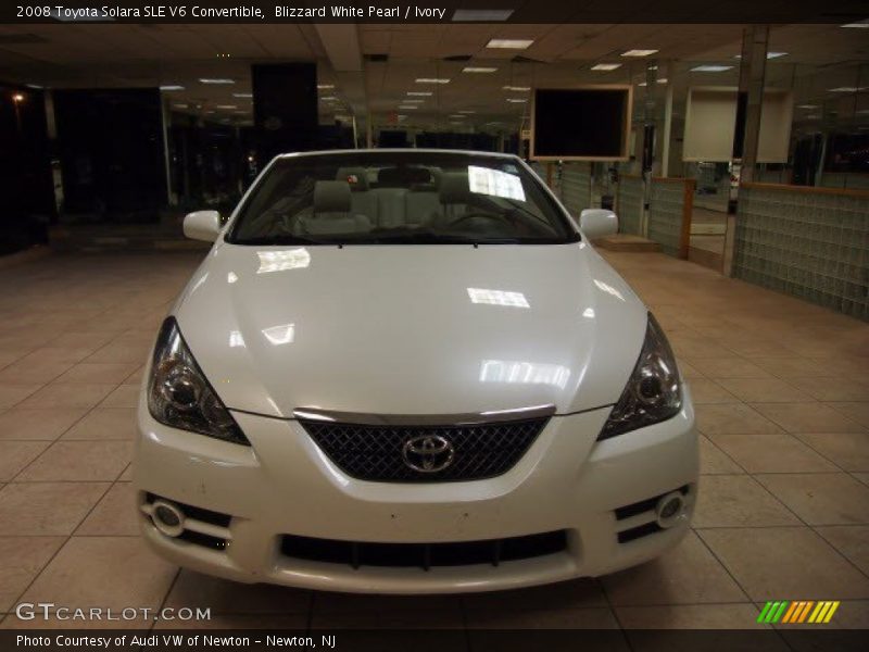 Blizzard White Pearl / Ivory 2008 Toyota Solara SLE V6 Convertible