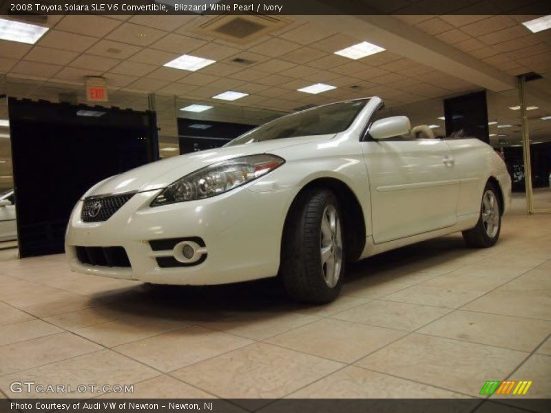 Blizzard White Pearl / Ivory 2008 Toyota Solara SLE V6 Convertible