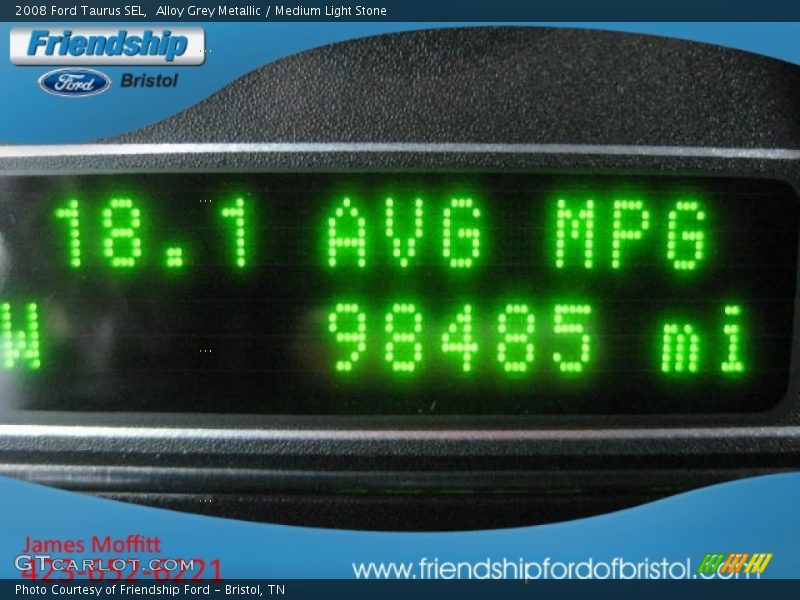 Alloy Grey Metallic / Medium Light Stone 2008 Ford Taurus SEL