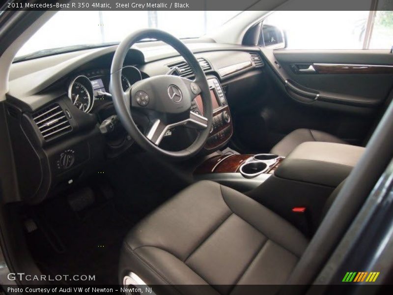 Steel Grey Metallic / Black 2011 Mercedes-Benz R 350 4Matic