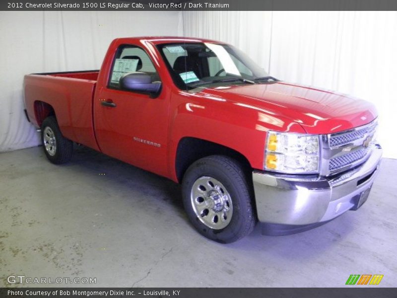 Victory Red / Dark Titanium 2012 Chevrolet Silverado 1500 LS Regular Cab