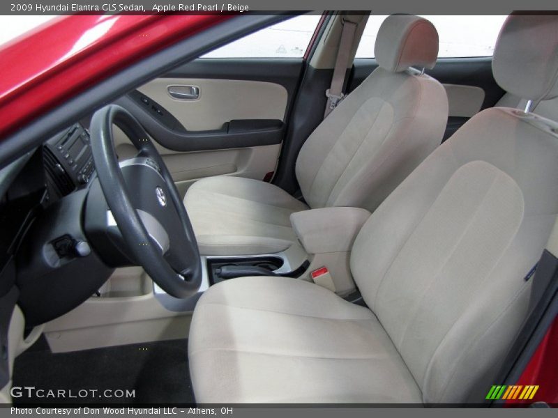 Apple Red Pearl / Beige 2009 Hyundai Elantra GLS Sedan