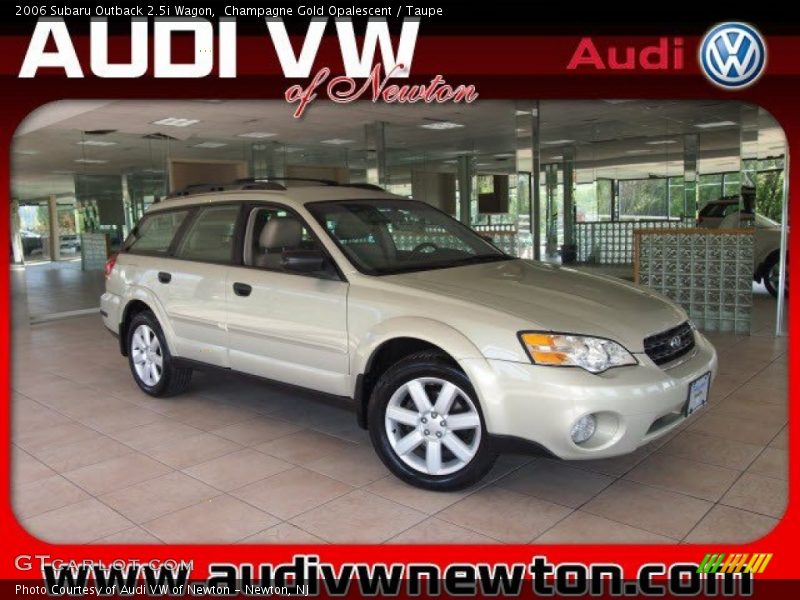 Champagne Gold Opalescent / Taupe 2006 Subaru Outback 2.5i Wagon