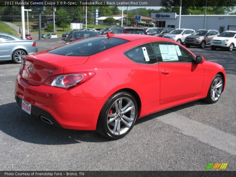 Tsukuba Red / Black Leather/Red Cloth 2012 Hyundai Genesis Coupe 3.8 R-Spec