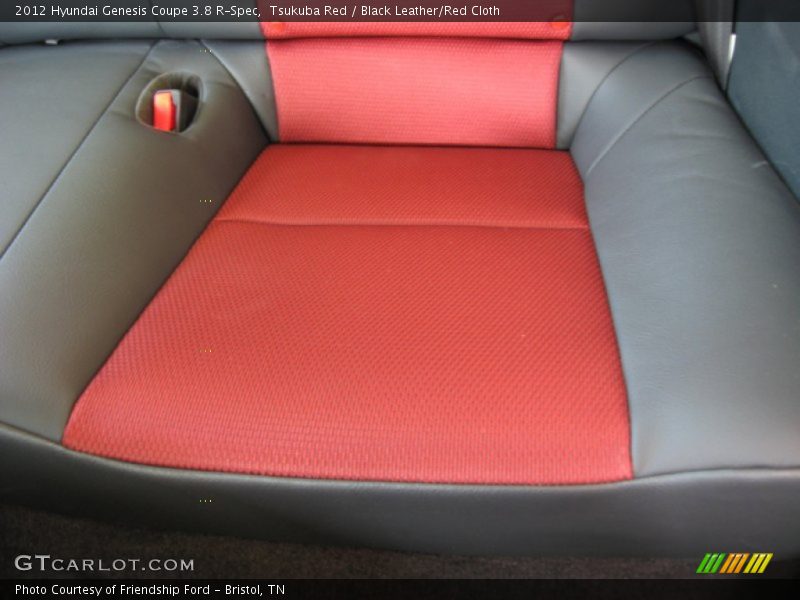 Rear Seat of 2012 Genesis Coupe 3.8 R-Spec